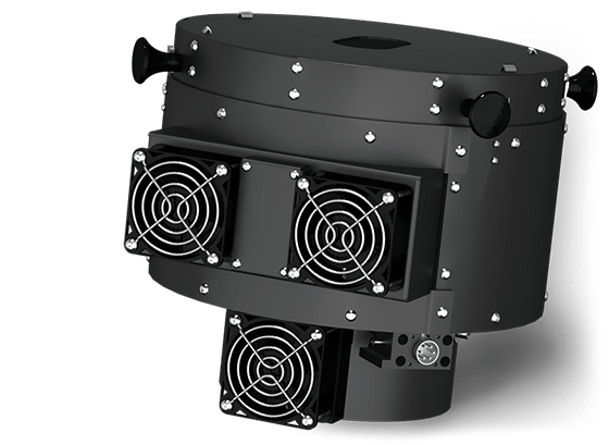 Rtec Instruments rotary heating chamber for MFT-5000 pin-on-disk tribometer module — high-temperature enclosure for controlled friction and wear testing under elevated thermal conditions