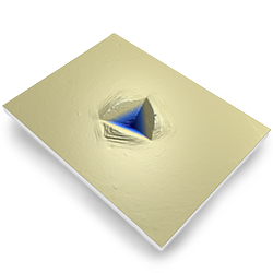 3D-Bild eines Eindrucks